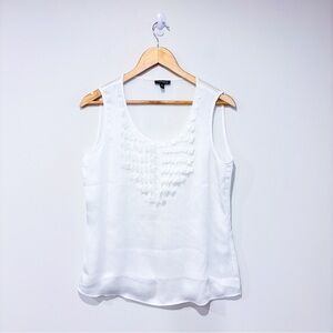 CONRAD C Lightweight white camisole with‎ front details